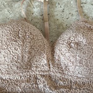 Aerie Lace Racerback Bralette NWOT Size L